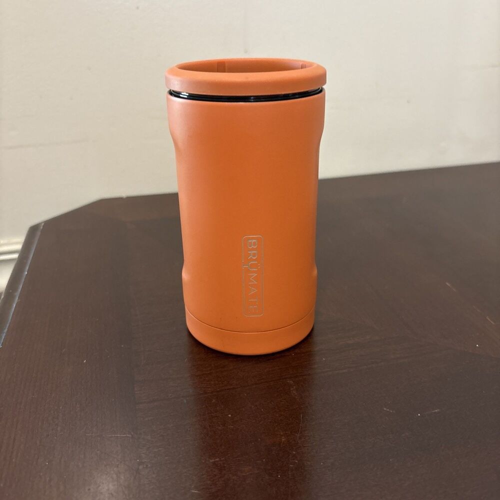 BRUMATE HOPSULATOR DUO CLAY ORANGE 12 OZ CANS COOZIE